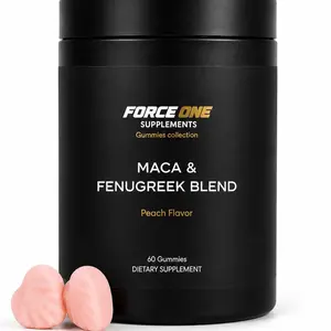 Force One Maca & Fenugreek Blend Gummies Peach Flavor 60 Count