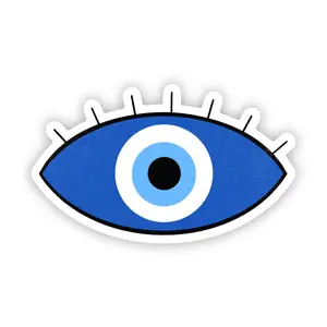 Evil eye sticker - blue
