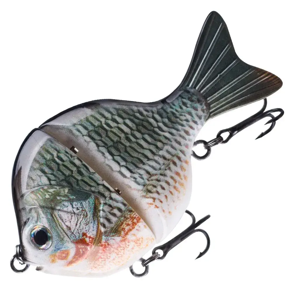 Bass Glide Bait, Single-Jointed Swimbait, Sunfish Targeted Fishing Lure for Bass Angling