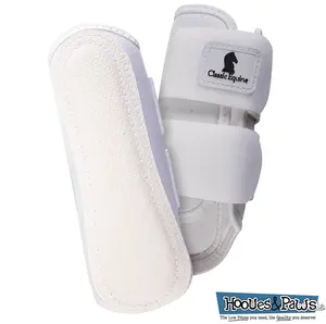 Classic Equine Air Wave Splint Boots - Breathable Shock Absorbing Horse Leg Protection with Leather Splint Pad