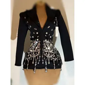 Dripped blazer dress