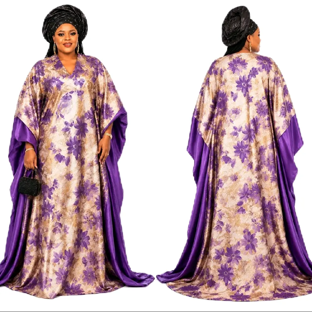 Royalty Party Brocade Bubu Gown for Special Event