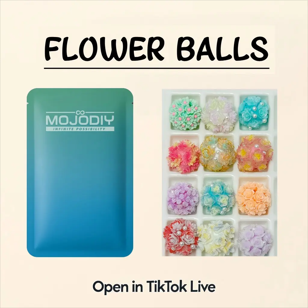 【JOJO】Firefly Gleamy FlowerBall Bags for DIY- TikTok Live Opening