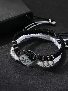 A pair of hand woven Oriental Tai Chi, Diy Forever Bracelets, Couple Bracelet Set, are suitable for daily couples to go out on the street. They can also be used as gifts for romantic festivals to convey love. Charm Bracelet Fashion Bracelets