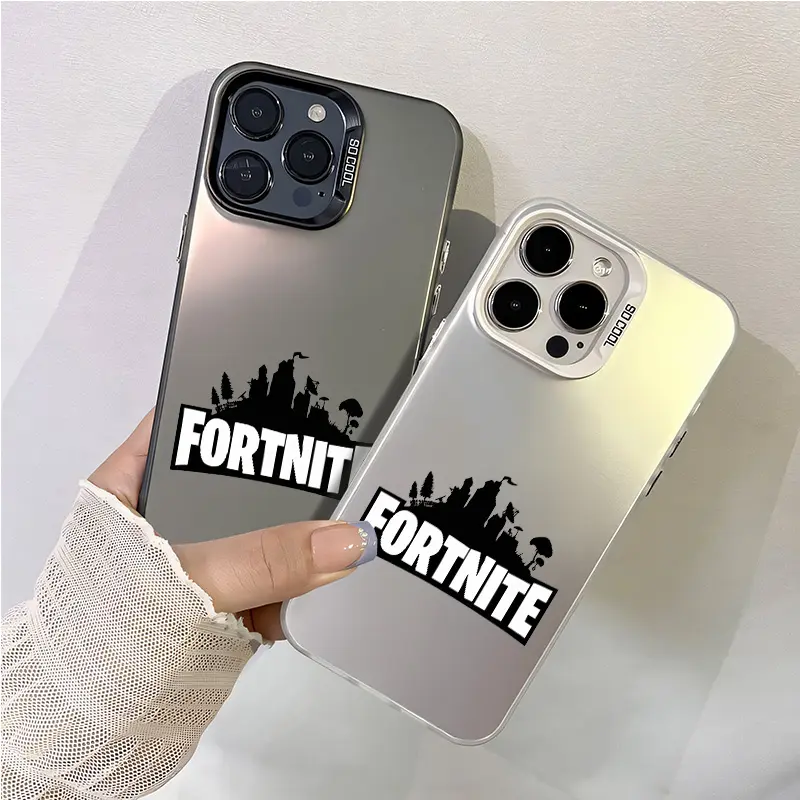 Fortnite pattern Aesthetic Pattern IMD Casing For iphone 17 16 15 14 13 12 11 X XS PRO MAX SAMSUNG GALAXY S21 S22 S23 S24 S25 S26 FE ULTRA PLUS Gradient Hard TPU PET PC Black Silver Gift Shockproof Luxury Protector Phone Cases Cover