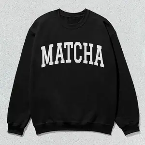 Matcha Sweatshirt Collegiate Crewneck Sweater Unisex