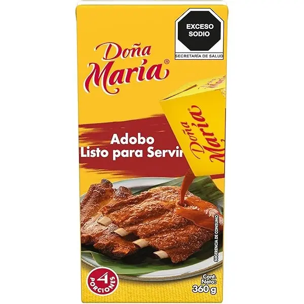 Doña María Adobo Listo para Servir - 360g Mexican Sauce, Authentic Flavor and Dip for Cooking