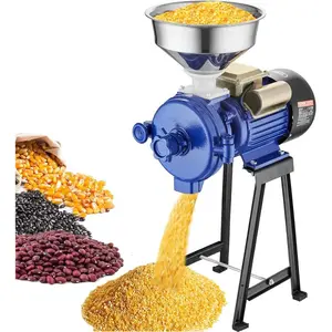 VEVOR Electric Grain Mill Grinder, 3000W Spice Grinders, Commercial Corn Mill with Funnel, Thickness Adjustable Powder Machine, Heavy Duty Feed Flour Cereal Mill Wheat Grinders, Dry Wet GrinderVEVOR Super Brand Day