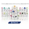 Dove Advanced Care Women's Antiperspirant-Deodorant Liquid Spray Variety Pack (3 Ct, 150ml) - Gentle Daily Body Care with 1/4 Moisturizer, Coconut, Grapefruit, Cucumber Scents, Female Cosmetic Aroma Product