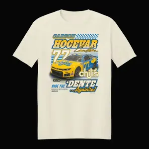 #Carsonnn #Hocevarr #77 Racing T-Shirt – Chili’s Sponsor Graphic Shirt, Stock Car Racing Apparel, Motorsport Fan Gift, Men’s Tops