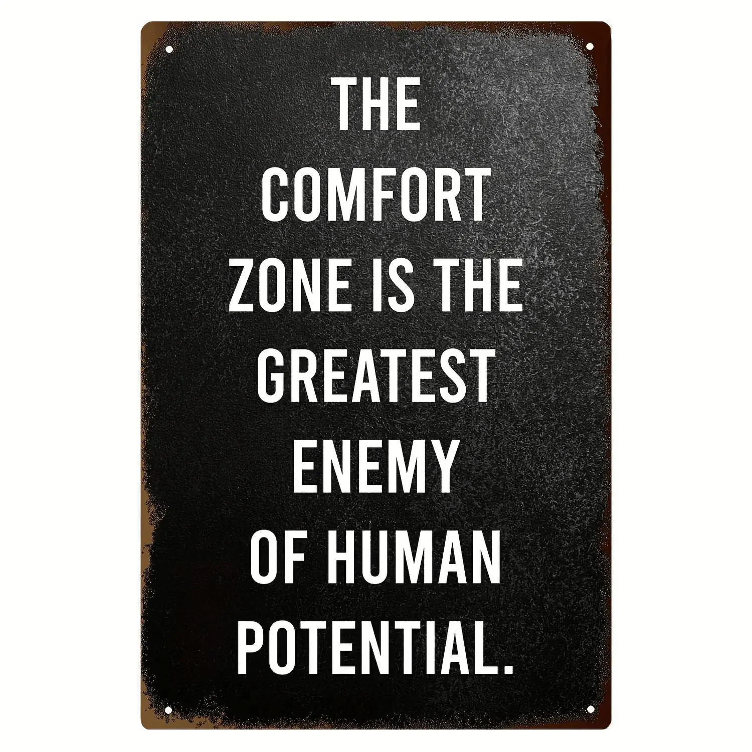 Inspirational Vertical Iron Sheet Painting Waterproof Weather Resistant Tinplate Wall Art Motivational Quote Sign Home Bar Garage Decor For Adults