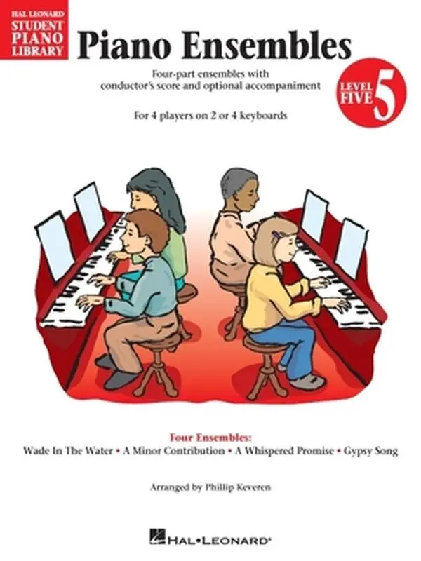 Used Piano Ensembles Book - Level 5, Hal Leonard Student Piano Library, National Federation of Music Clubs 2020-2024 Selection, Hal Leonard Publishing Corporation, 1999 Published, Conductor's Score, English Paperback for Music Lessons