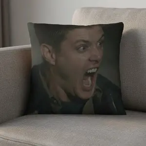 Dean Winchester Supernatural Pillowcase, Soft Polyester Zippered Design, Perfect for Home Decoration, Bedroom Decor & Gifts