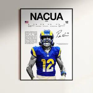 Puka Nauca Poster, Wall Print, Football Print, Poster Print, Sports Decor, Los Angeles Rams Poster, Gift