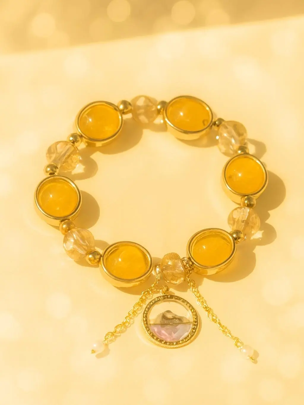 Special Moments Unique Artisan Crafted Design Handcrafted Beads & Central Charm Bracelet for Everyday Wear or Special Moments