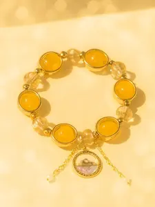 Special Moments Unique Artisan Crafted Design Handcrafted Beads & Central Charm Bracelet for Everyday Wear or Special Moments