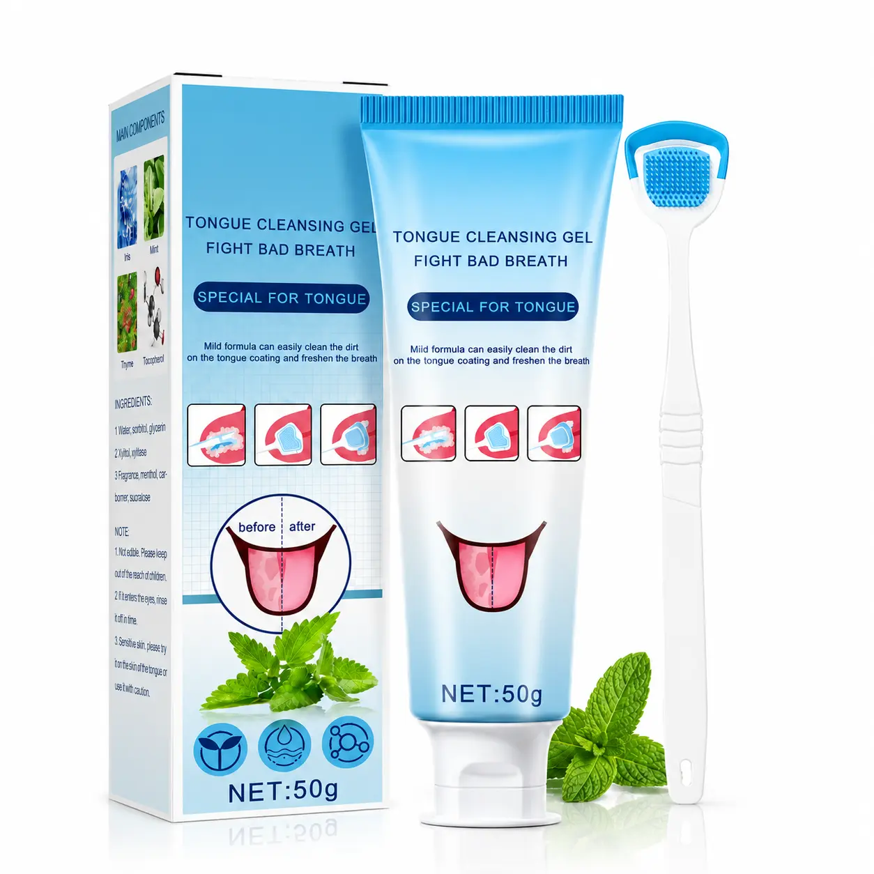 Tongue Cleaning Gel Bundle  for Refreshing