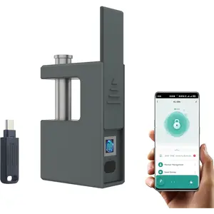 Lock with Tuya APP & Padlock with Key, Anti-Theft Gate Lock for Homeowners, Warehouse Managers, Containers,, Lockers, Sheds & Doors