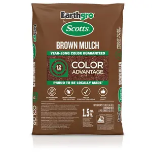 1.5 cu. ft. Brown Wood Shredded Bagged Mulch ( 2 pack)