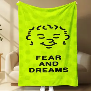 1pc Soft Blanket, Simple Theme Style, Ideal for Home Decor & Gifts, Perfect for Sofa Naps, Travel, Camping, All-Season Use