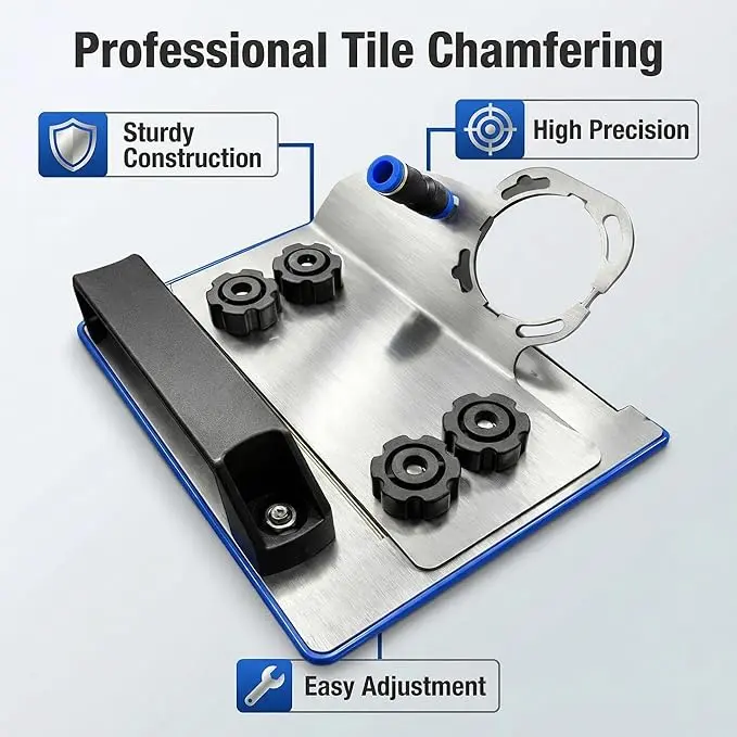 45° tile chamfer tool for 100 mm angle grinders, tile angle grinder stand, universal angle grinder chamfer stand