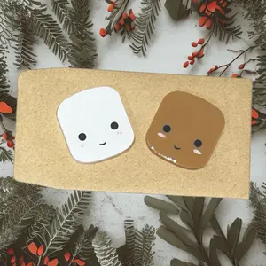 Marshmallow X Ray Marker. Cute. Resin X Ray Marker. X Ray marker. Lead marker. Winter. Food. Christmas. Kawaii. 3D printed. Custom. Initials