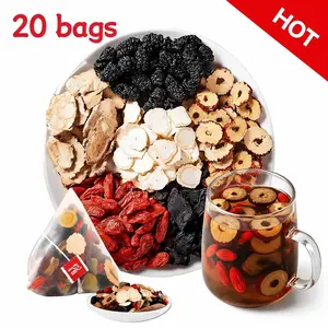 SIX Treasure Kidney Tea  Ginseng, Goji Berry, Red Date, Maca, Huangjing & Mulberry | Natural Herbal Detox & Wellness for Men & Women #Summervibes #SelfCare