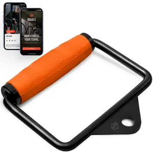 Single D Row Handle - Non-Slip Grip, 360¬∞ Rotation, Orange Handle