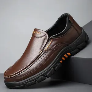 Men's casual Loafers, breathable lightweight slip-on business office shoes, spring, summer and fall