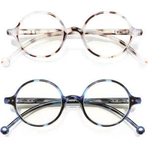 Round Reading Glasses Women Men Blue Light Blocking Circular Readers Unisex Ultra Lightweight Circle Cheaters Glasses