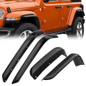 Nilight Fender Flares Extensions Set Compatible with 2018 2019 2020 2021 2022 2023 2024 Wrangler JL and JLU Unlimited 2/4 Doors (Only for Low Wheel Arches)