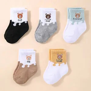 5 Pairs Baby Socks Low Cut Stretch Ankle Socks Infant Socks for Newborn Toddler Boys Girls Baby Socks