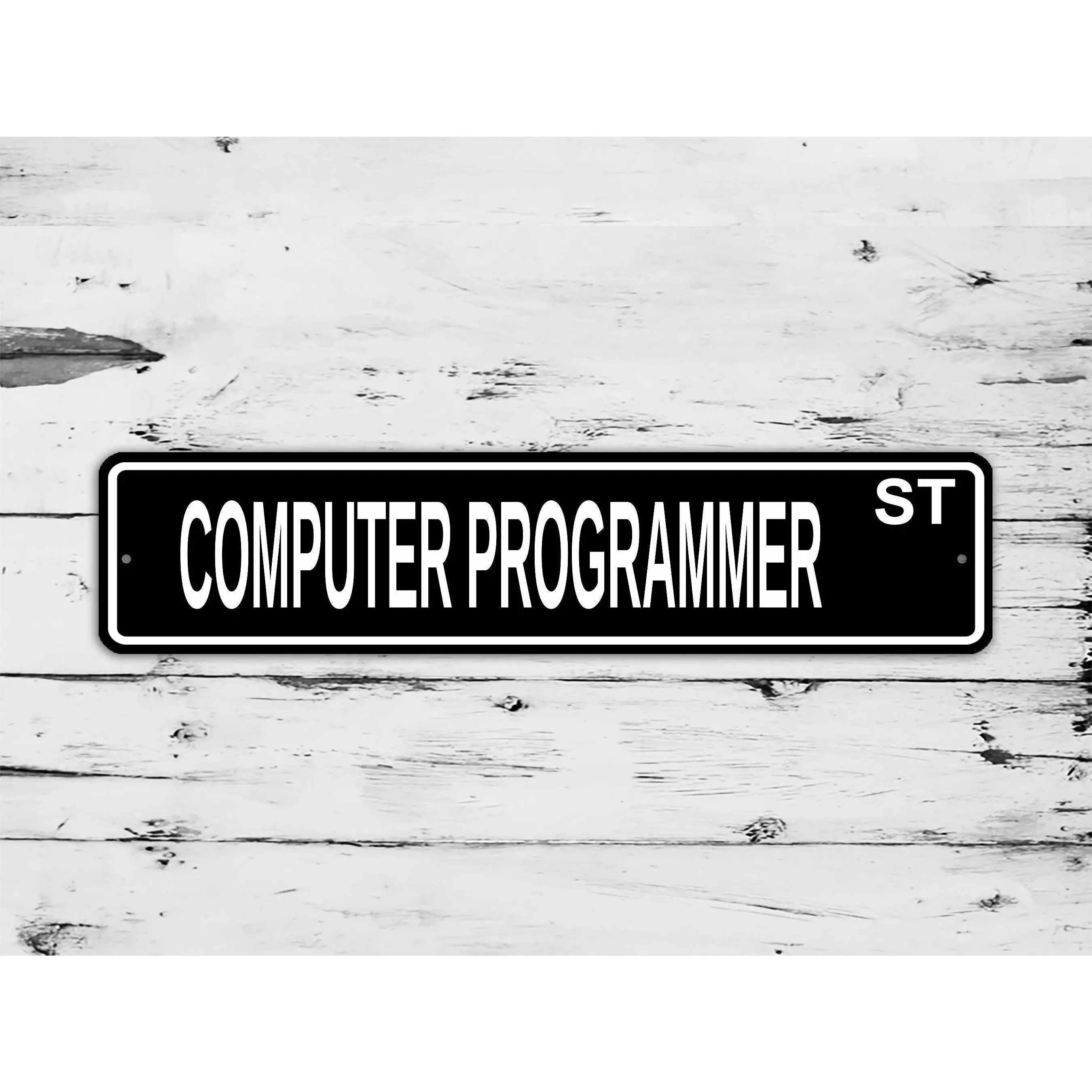 Computer Programmer Street Sign