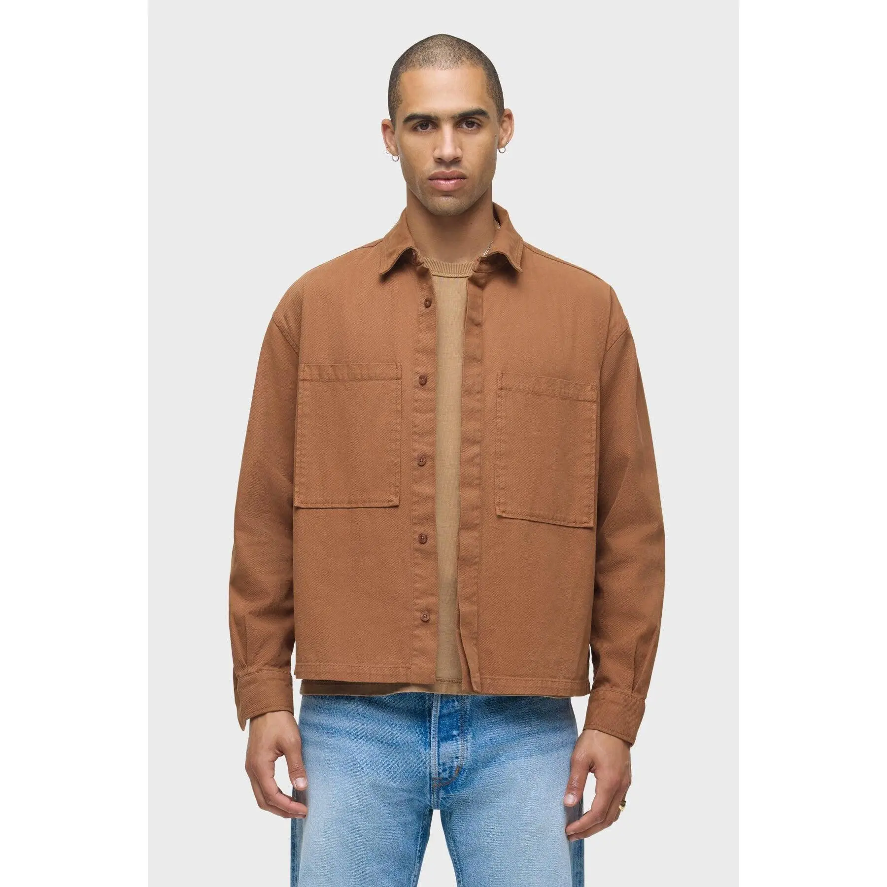 Relaxed Long Sleeve Overshirt Relaxed Long Sleeve Overshirt