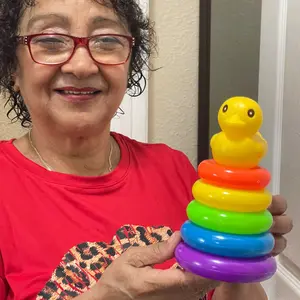Rainbow Duck Stacking Toy Stacker for Kids, Educational Color Recognition Toy, Fun Early Learning Gift for Festivals