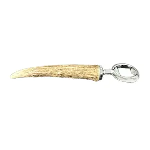 Custom Antler Bottle Opener - Antler Handle, Metal Spout, Suitable for Kitchen Utensils