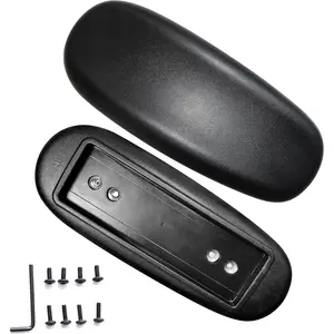 Office Chair Armrest Replacement Arm Pads Universal 4" or 5.5" Mounting Hole (Set of 2) Black