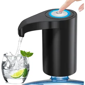 5 Gallon Automatic Drinking Portable Water Dispenser,Universal Electric Water Bottle Pump,USB Rechargeable Water Dispenser Water Pump with 2 , Portable Water Dispenser for  Camping