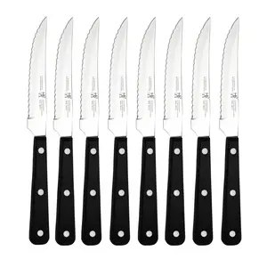 HENCKELS Razor-Sharp Steak Knife Set of 8, German Engineered HENCKELS Razor-Sharp Steak Knife Set of 8, German Engineered