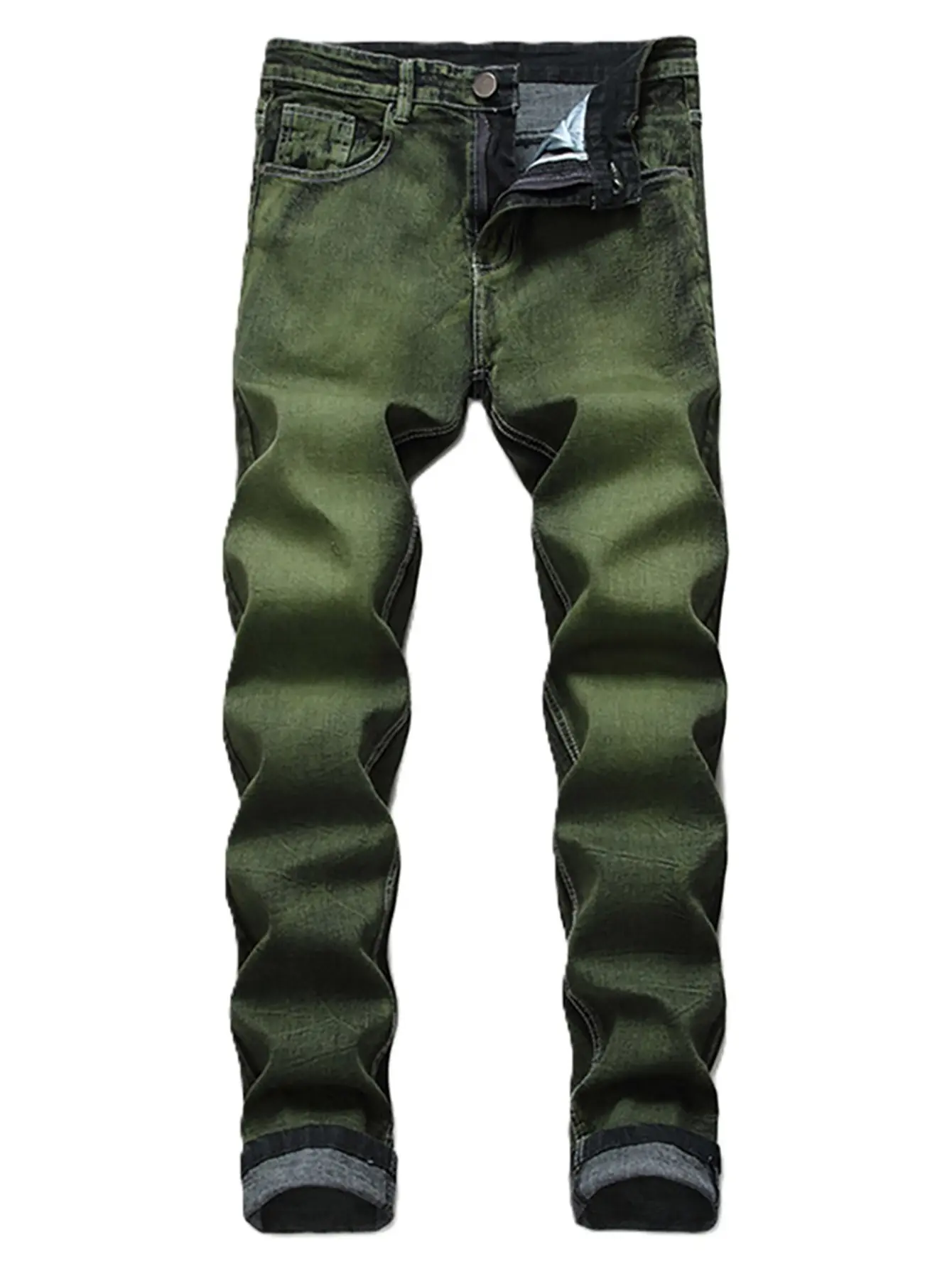 Men’s Big & Tall stretch slim-fit jeans  skinny straight leg, distressed, comfort flex waist, fashion biker denim pants