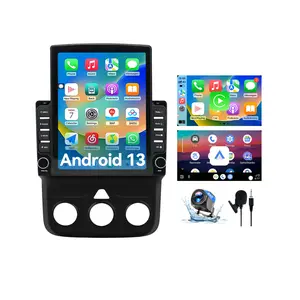Binize Android 13 Car Radio Stereo Compatible with Dodge Ram 2013-2018 1500/2500/3500, Wireless Carplay/Android Auto, 9.7 inch Head Unit 2+64GB with BT GPS FM WiFi, for Manual AC only