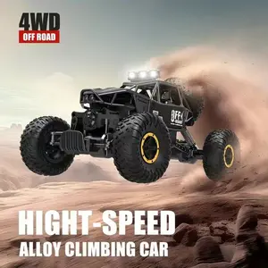 1/16 Scale 6WD Off-Road RC Car Kit 2.4G Electric Remote Control Truck with Headlights All-Terrain Hobby Toy for Enthusiasts