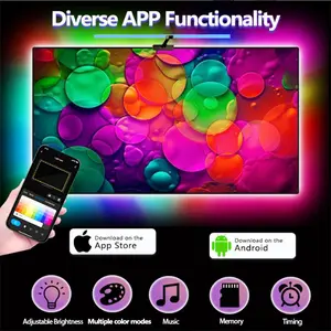 Backlight 3 Lite #TikTokShopBacktoSchool MagicSync TV LED Strip - Real-Time Camera Capture & Immersive Lighting RGB LED TV Backlight Strip Kit Portable Magnetic Blacklight 55-65 inch tv  65-75 inch tv tv  lamp led   Neon Beer Sign   USB Tanning Lamp