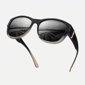 Myiaur Polarised Fit Over Sunglasses for Women, UV400 Protection, TR90 Trendy Frame, Ideal for Daily Wear & Driving