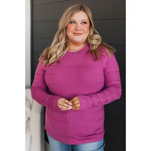 Just To See You Knit Sweater- Magenta