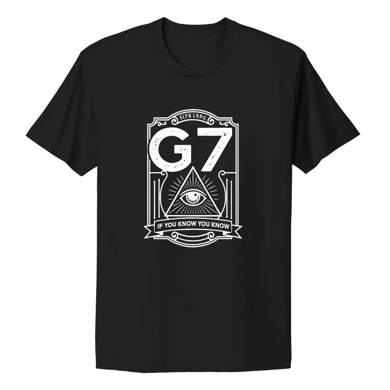 Official Group 7 ( G7) Third-Eye Unisex T-shirt- Infused With  Clear Quartz - Group 7 - If you know you know - Graphic T-shirt RESTOCK COMING SOON! Cotton Tshirt