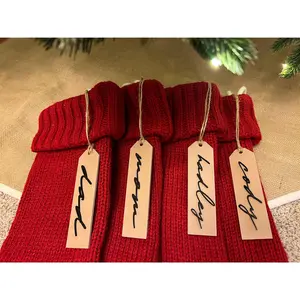 Customizable Christmas Stocking Name Tag - 3D Printed - 5.5" x 1.5" - Personalized with your name!
