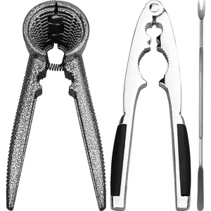 Nutcracker Pecan Walnut Nut Crackers Bundle Heavy Duty Shell Seafood Cracker Tool with Non-Slip Handle