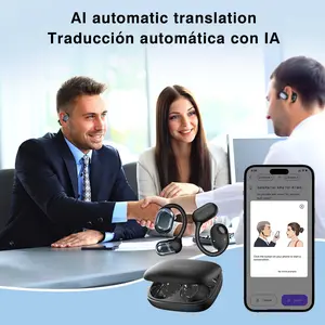 ZIHNIC AI Translation Earbuds 2026 New Model, Real-Time Voice Translator in 200+ Countries & 156Languages via App, Bluetooth 5.4, IPX5 Waterproof, HiFi Sound, Wireless Earphones for Travel & Sports