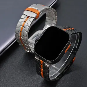 Titanium Watch Band, Fashionable Watch Band for Apple Watch-Ultra 2/1 Series 10 9 7 8 6 5 4 SE, Business Watch Band for Men, Watch Straps, Smartwatch Strap